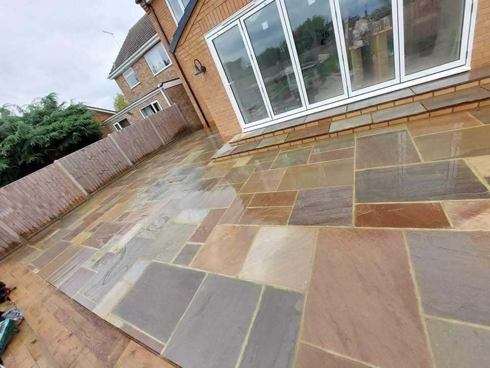 Decorative patio and steps project