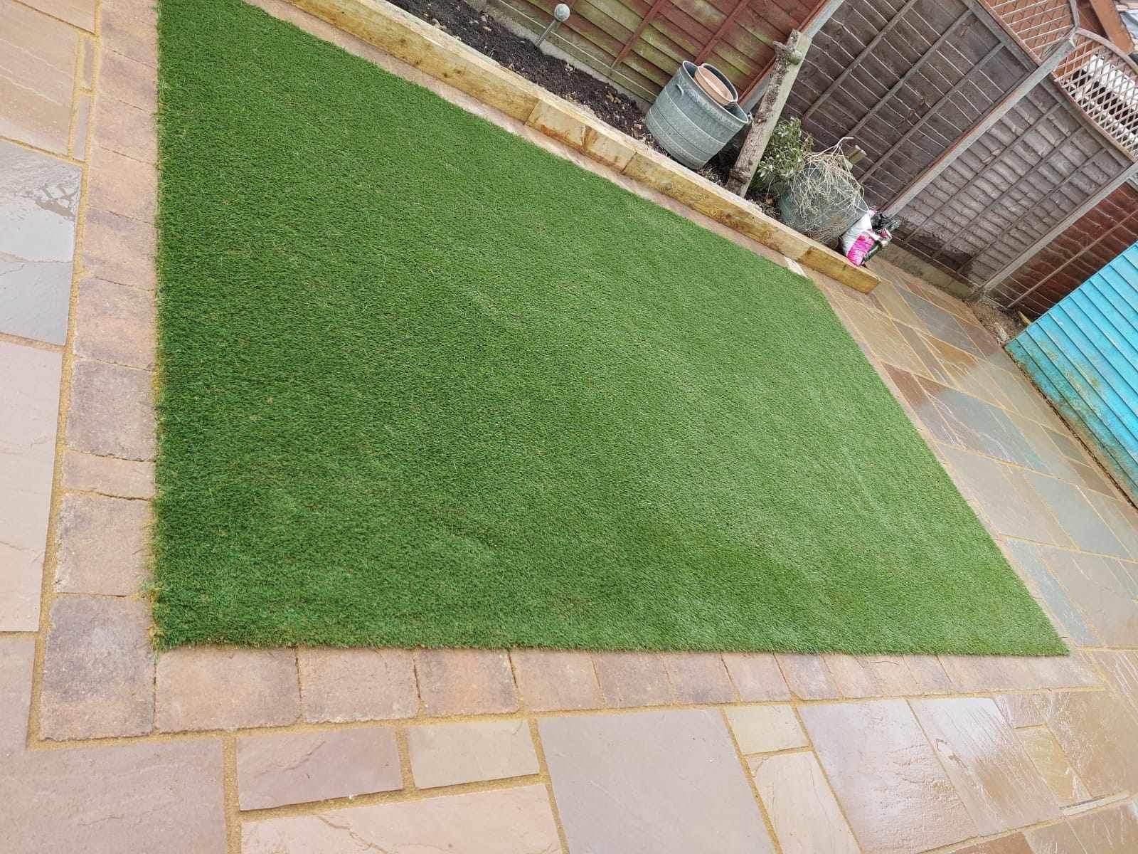 Patio and artificial turf project